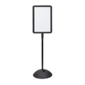 Safco Products Write Way Rectangle Message Sign 4117Bl, Black, Magnetic Dual-Sided Dry Erase Board, Indoor And Outdoor Use