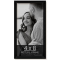 wallsthatspeak 4x8 Black Picture Frame for Puzzles Posters Photos or Artwork