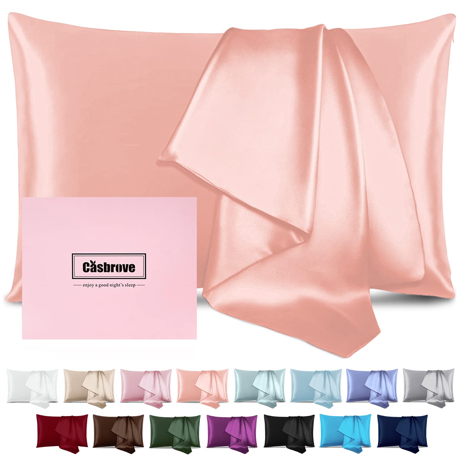 Silk Pillowcase For Hair And Skin Mulberry Silk Pillowcase Soft Breathable Smooth Both Sided Natural Silk Pillowcase With Zipper