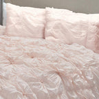 Rizzy Home | BT1392 | Polyester Comforter | 90"x92" Pink Solid