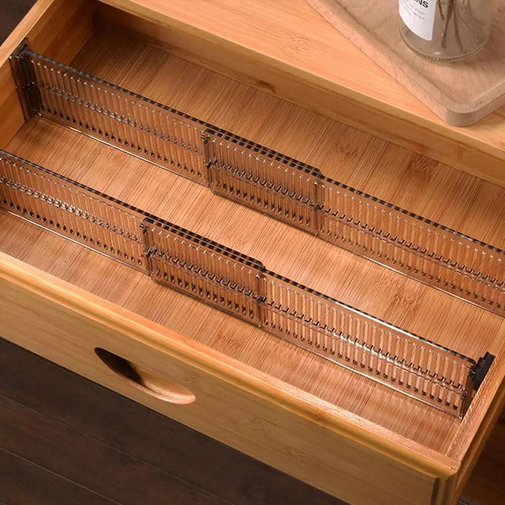 Adjustable Drawer Organizers: Maximize Space & Organize Cabinets With Durable Diy Dividers (2Pack)