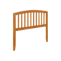 AFI Richmond Full Solid Wood Headboard with Attachable Charger in Light Toffee