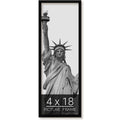 wallsthatspeak 4x18 Black Picture Frame for Puzzles Posters Photos or Artwork