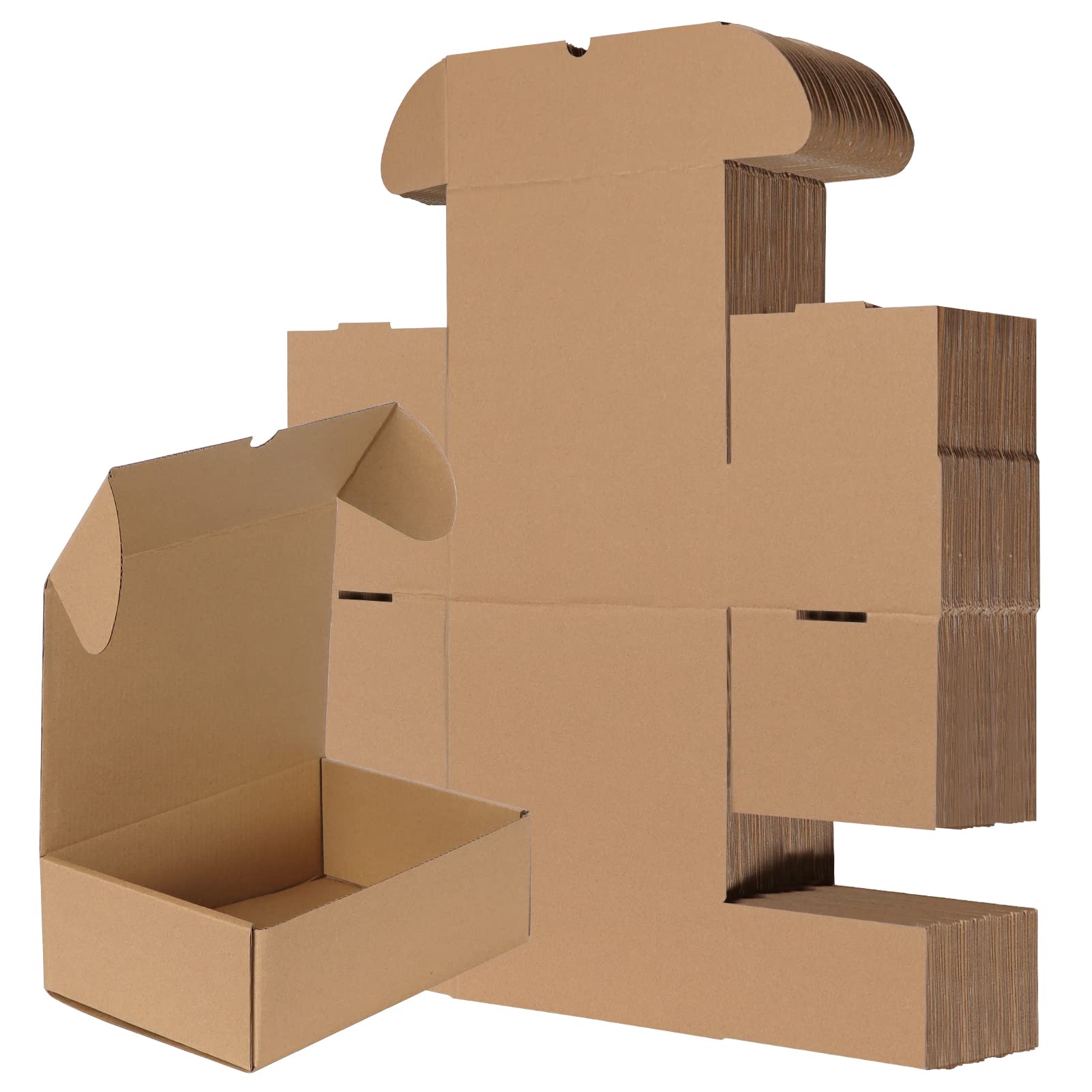 Rlavbl 9X6X3 Inches Shipping Boxes Set Of 25, Brown Small Corrugated Cardboard Box, Mailer Boxes For Packing Small Business