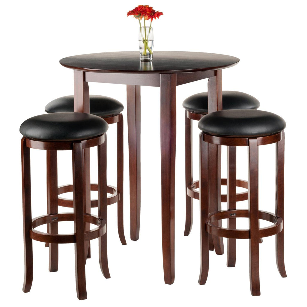 Winsome Fiona, 4 stools, Walnut