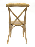 Commercial Seating Products Rustic Tinted Raw Crossback Dining Chairs, 2-Pack