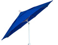 FiberBuilt Umbrellas Patio Umbrella with Push-Button Tilt, 9 Foot Pacific Blue Canopy and White Pole