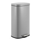 happimess HPM1011D Curtis 8-Gallon Step-Open Trash Can, Fingerprint Resistant, Modern, Minimalistic for Home, Kitchen, Laundry R