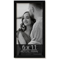 wallsthatspeak 6x11 Black Picture Frame for Puzzles Posters Photos or Artwork