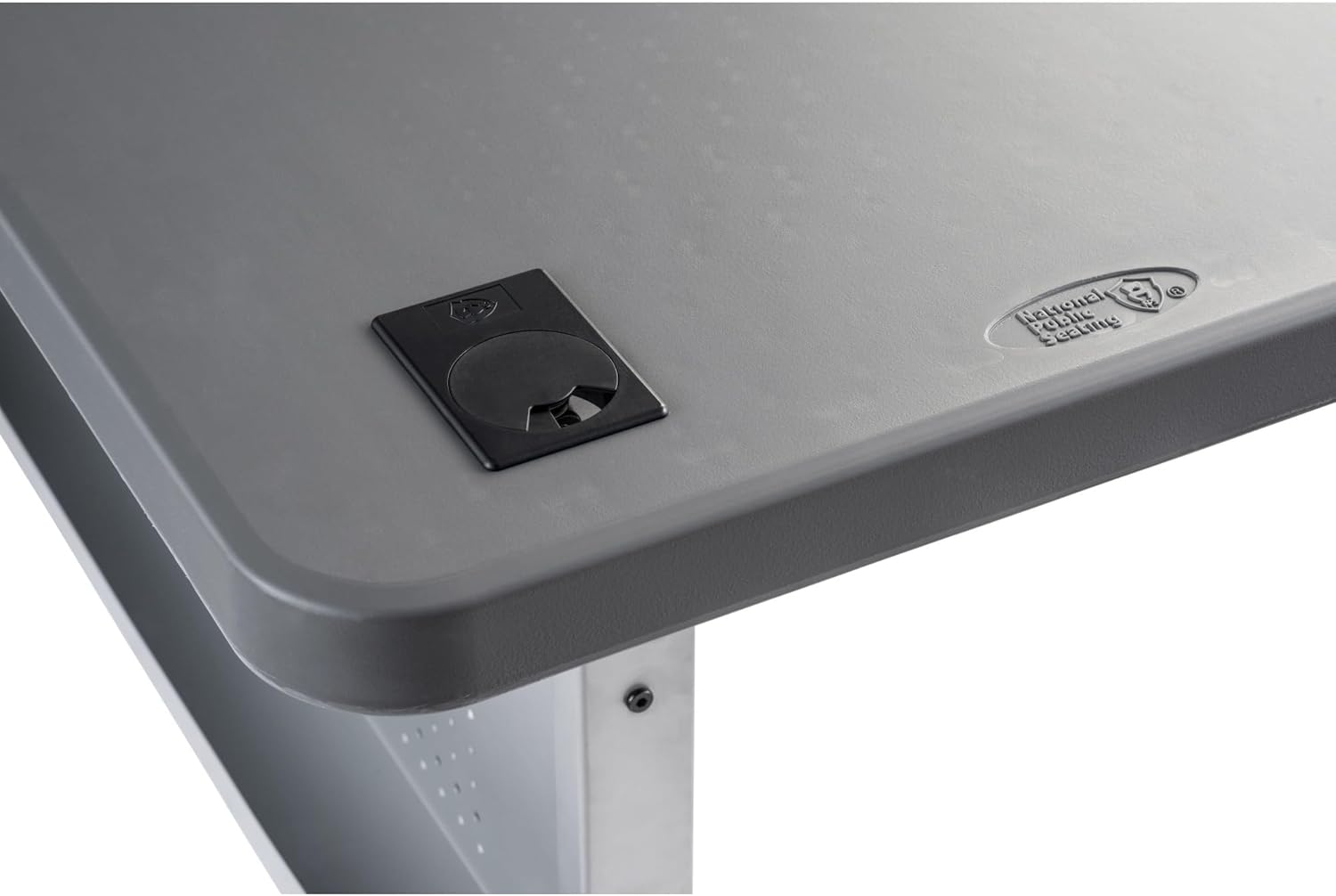 NPS 24 x 60 Flip-N-Store Training Table, Charcoal Slate