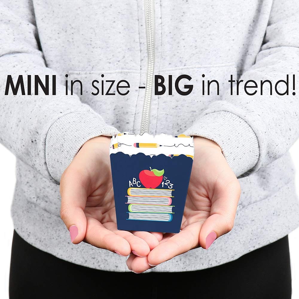 Big Dot Of Happiness Back To School - Party Mini Favor Boxes - First Day Of School Classroom Decorations And Treat Candy Boxes -