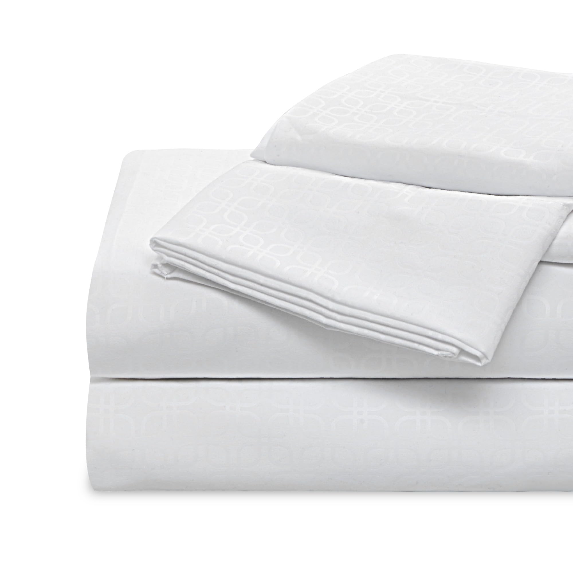 Sleep Zone Bedding Sheet Set, Ultra Soft Microfiber With Extra Deep Pockets, 4 Pieces Comfy Breathable And Cooling Sheet & Pillowcase Sets For Adults (White, King)