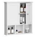 Shintenchi Bathroom Medicine Cabinet, Wall Mounted, Adjustable Shelf, White