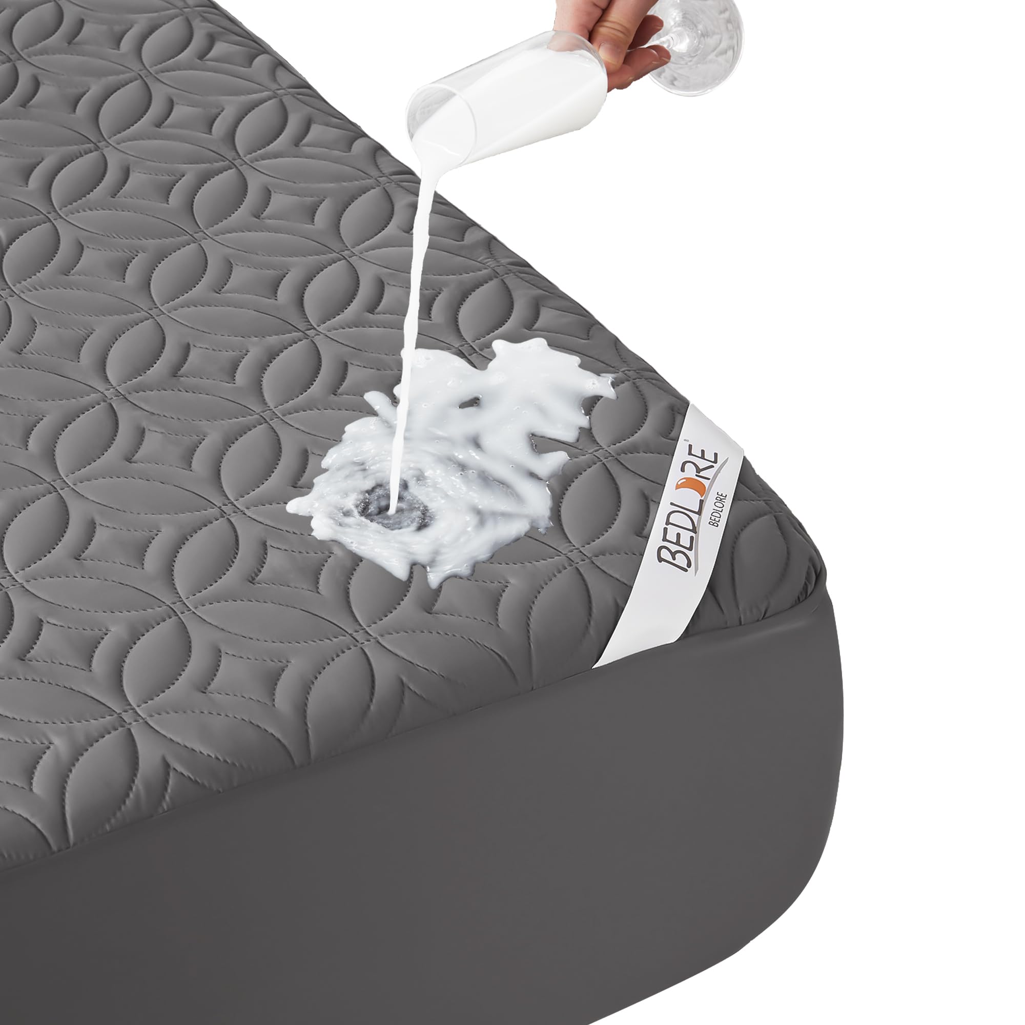 Bedlore Waterproof Mattress Protector, Full Size Mattress Pad With Deep Pocket 6'-18' Depth, Soft & Dirt-Proof Double Bed Matt