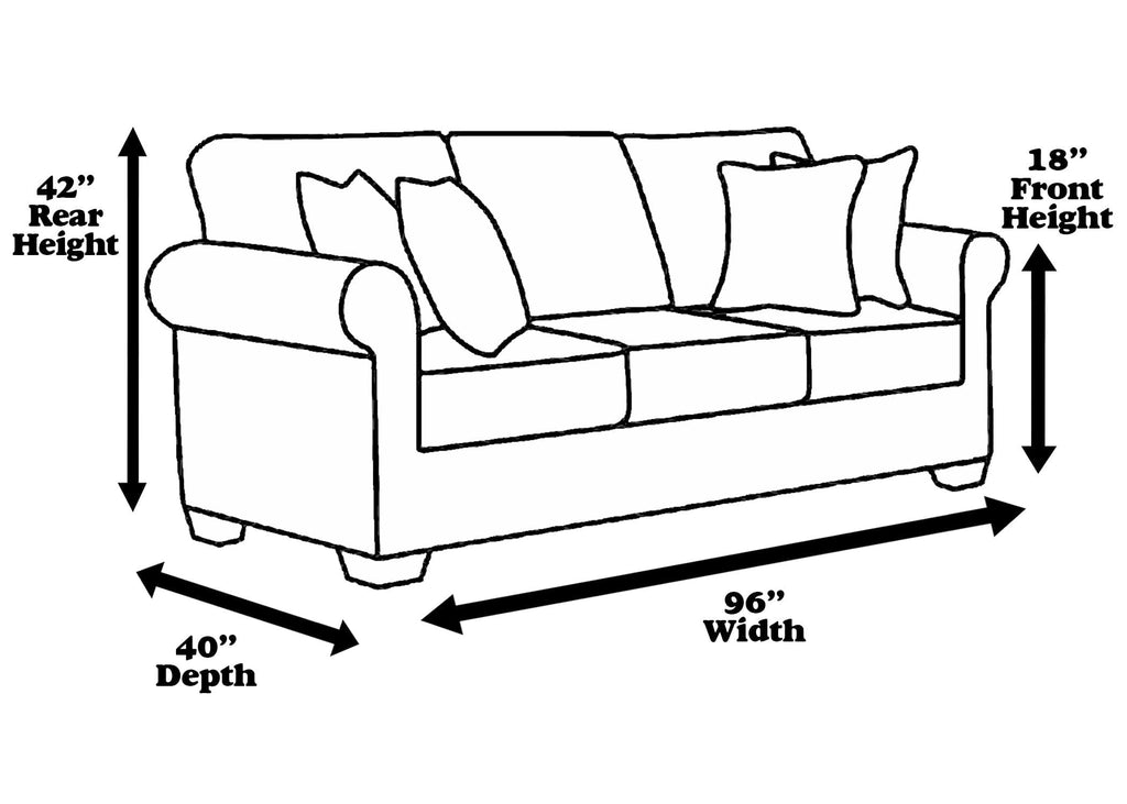 Laminet Thick Crystal Clear Heavy-Duty Water Resistant Sofa/Couch Cover - Perfect For Protection Against Cat/Dog Clawing, Kids And Grandkids!!! - Sofa - 42' Bh X 18' Fh X 96”W X 40”D