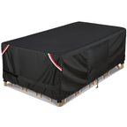 Kylinlucky Outdoor Patio Furniture Set Covers 108 X 82 Inch Waterproof Weatherproof Square Cover, Heavy Duty 600D For Outside Dining Table And Chairs Fit 9 X 6 Ft, 100 X 80 Inch
