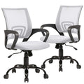 BestOffice Office Chair Mid Back Desk Chair1 Ergonomic Mesh Computer Gaming with Larger Seat, Executive Height Adjustable Swivel