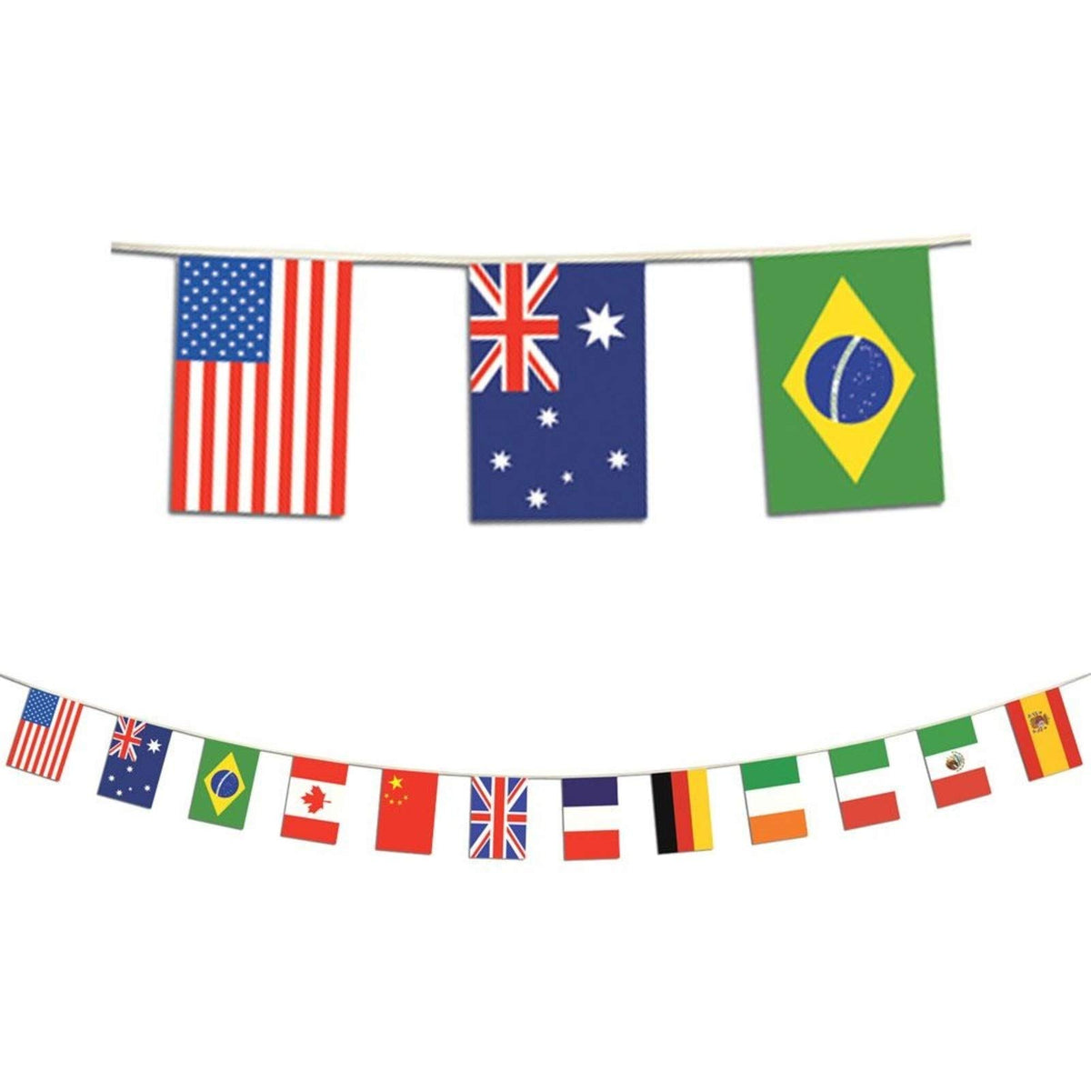 Beistle International Flags Pennant Banner