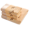 Riverbyland 2 Towel and 1 Bath Towel Embroidered Pattern Set of 3