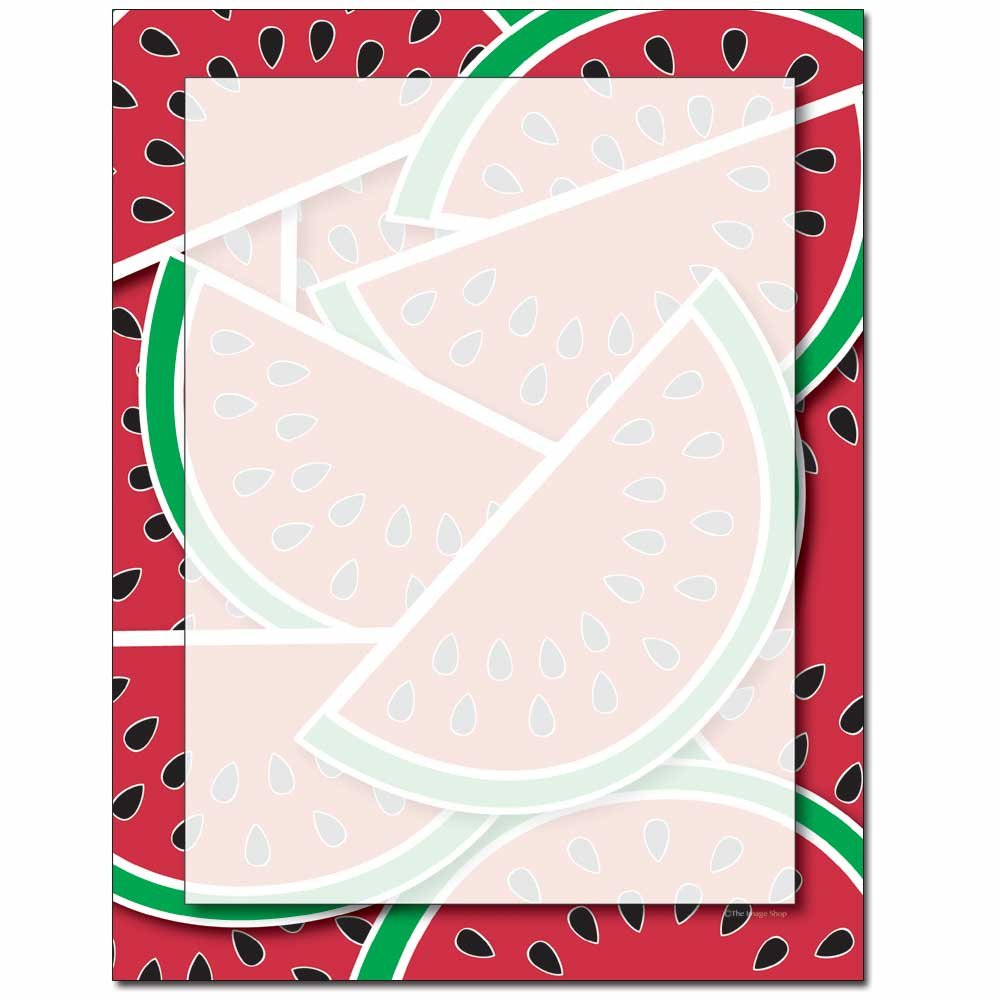 Watermelon Letterhead Laser & Inkjet Printer Paper, 100 Pack
