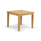 East West Furniture OXVA3-OAK-C 3 Piece Dining Room Table Set Contains a Square Kitchen Table and 2 Linen Fabric Upholstered Dining Chairs, 36x36 Inch, Oak