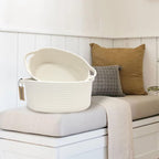 Davihomi 2-Piece Small Woven Storage Basket For Organizing|Cotton Rope Basket For Closet Shelving Storage|Gift Basket For Empty
