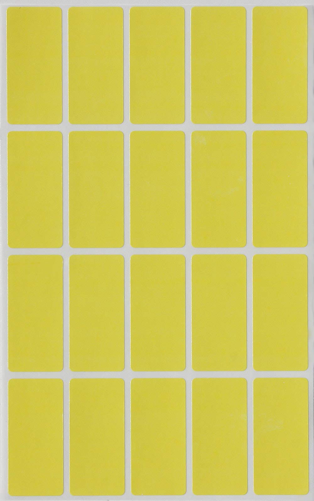Royal Green Color Code Labels Rectangular 1.57 Inch X 0.75 Inch Yellow Stickers Rectangular Labels (40Mm X 19Mm) - 1000 Pack