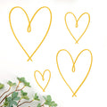 4 Pieces Metal Heart Wall Art Decor Heart Wall Decor Love Heart Wall Decoration Metal Heart Wall Sign Metal Wall Ornaments for B