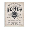 Stupell Industries Honey Bee Rustic Farm Textured Word Design Wall Plaque, 10 x 15, Multi-Color