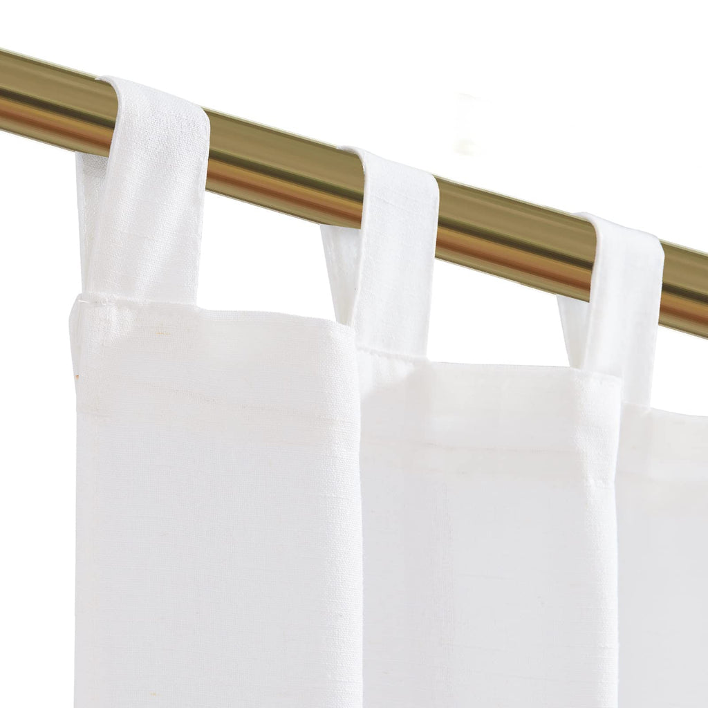 Jinchan Beige Kitchen Curtains 36 Inch Linen Tier Curtains Tab Top Cafe Curtains Farmhouse Small Window Curtains Flax Country Rustic Light Filtering For Bathroom Laundry Room Rv 2 Panels Crude