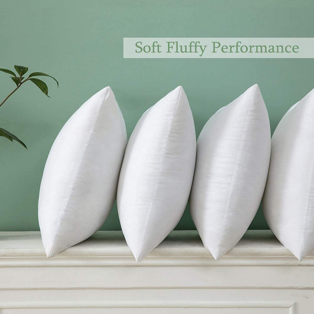 Miulee Throw Pillow Insert Premium Pillow Stuffer Sham Square For Decorative Cushion Bed Couch Sofa 28X28 Inch