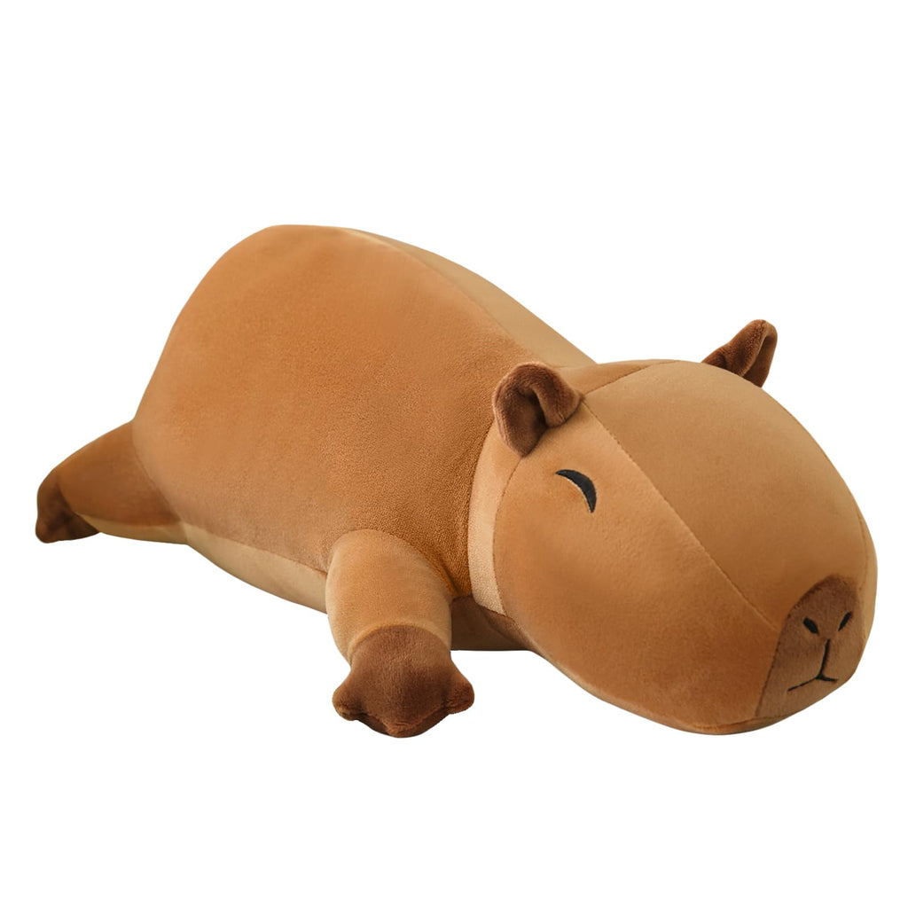 SQEQE Weighted Capybara Plush, Weighted Capybara Stuffed Animal for Anxiety, Cute Capybara Plushies Soft Capybara Pillow Toy Gif