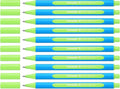 Schneider Slider Edge Xb Ballpoint Pen, Box Of 10, Light Green (152211)