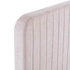 Modway Celine Channel Tufted Performance Velvet King Platform Bed in Pink