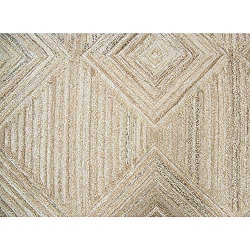 Rizzy Home Alora Decor Makalu 5' X 8' Geometric/Solid Tan/Natural Hand-Tufted Area Rug