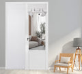 Pi Blackout French Door Curtain,Door Window Shade Privacy Thermal Insulated Long Door Curtain For Glass Door/Sliding Door/Tie Up Shade 1 Panel (W30X80,White)