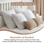 Miulee 18X18 Down Alternative Pillow Insert Decorative Throw Pillow 18 Inch Body Pillow Bed Sleeping Pillow Ultra Soft Fluffy Pi