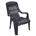 Nilkamal Plastic Leisure Chair For Living Room With Arm |Set Of 2 | 3 Year Warranty | For Home, Living Room, Outdoor | Weather B