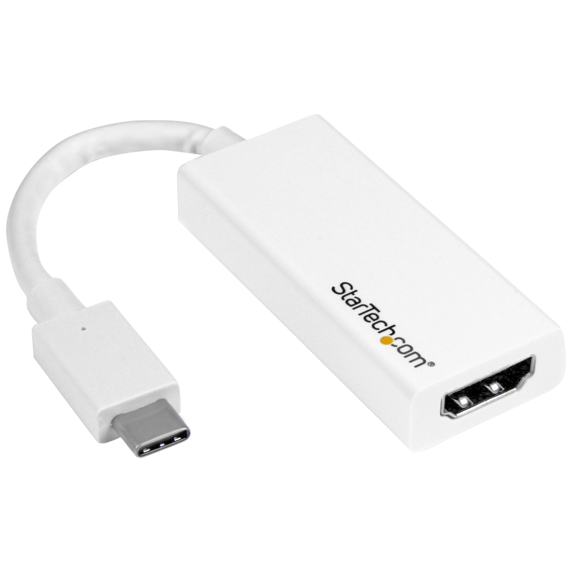 Startech.Com Usb-C To Hdmi Adapter - Thunderbolt 3 Compatible - White - 4K 60Hz