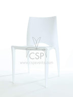 Commercial Seating Products Crescent White Dining Chairs