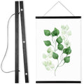 WITCOLOR Magnetic Poster Hanger Frame, 10x20 10x13 10x16 Black Wood Wooden Magnet Canvas Artwork Print Dowel Poster Hangers Fram