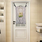 Hdhyk Adjustable Space Saving Door Hanging Laundry Hamper With Stainless Steel Hooks
