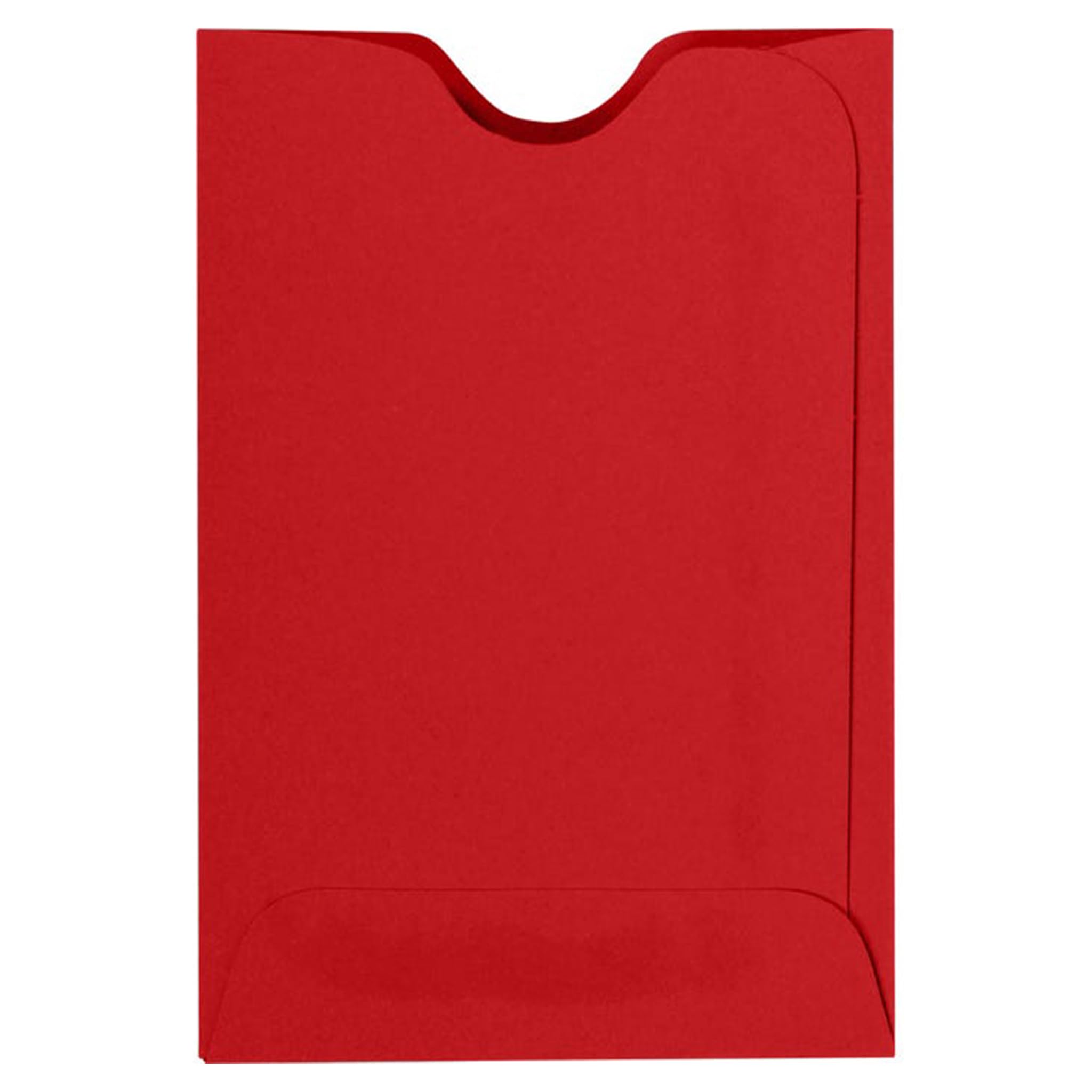 Luxpaper Credit Card Sleeves | 2 3/8' X 3 1/2' | Ruby Red | 80Lb. Text | 250 Qty