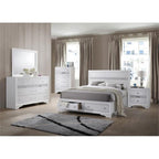 Best Quality Furniture CATHERINE Queen Bed Only Only, White