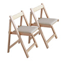 COMUHOME Folding Dining Chairs with Padded Seat Lightweight sillas para Fiestas,2 Pack Folding Chair for Dinner,Party Wedding,Pi