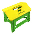 Sumbabo Child Step Stool For Kids And Toddlers Bathroom Sink - Foldable Safety Lock To Stable(1 Pack = Yellow+Green)
