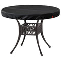 Solotoo Outdoor Round Table Cover,Waterproof Anti-Uv Patio Round Table Top Covers,Fits Round Patio Furniture Up To 30' - 32' D