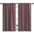 Nicetown Blackout Curtain Panels For Living Room - (Dry Rose Color) 42X50 Inch, 2 Panels Set, Room Darkening Blackout Drapes For Window
