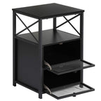 Vecelo Nightstand Set Of 2 With Drawer, Modern Night Stand For Bedroom, End Side Table For Living Room,Bedroom,Office, Easy Assembly