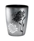 Popular Bath Erica Collection Grey Resin Trash Can, 9' x 6' x 9.5'